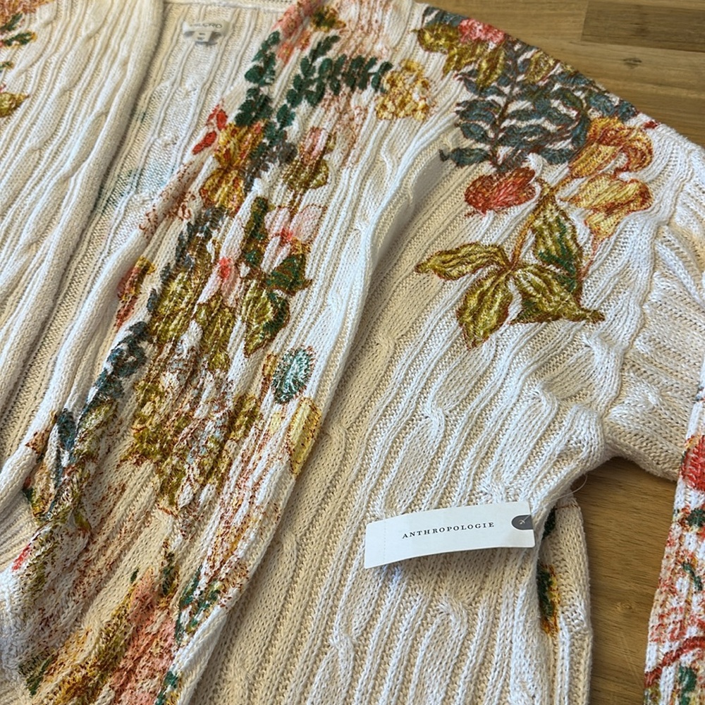 ANTHROPOLOGIE PILCRO cableknit cocoon cardigan - Picture 6 of 10
